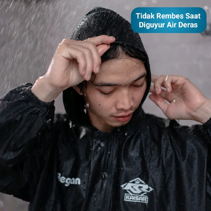 Jas Hujan Kaisar Full Press Sealing Pria Wanita Dewasa Terbaik Setelan Jaket Celana Anti Rembes 3