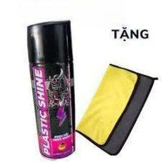 Chai Xịt  Phục hồi nhựa nhám, dưỡng đen dàn nhám SprayKing kèm khăn vàng xám Sơn