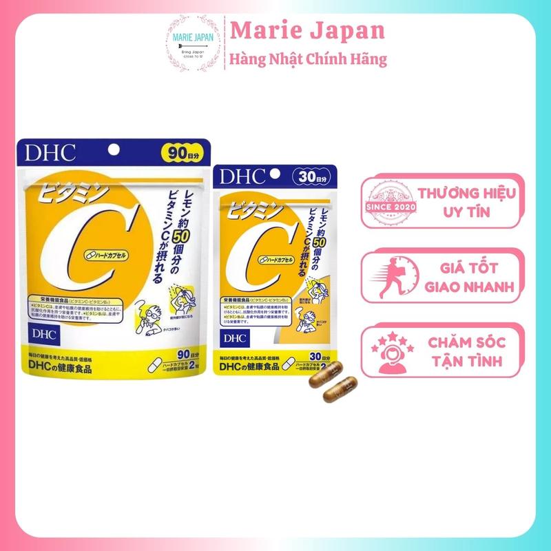 Viên Uống DHC Vitamin C Sáng Da Tăng Đề Kháng Nhật Bản