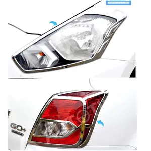 DATSUN GO PANCA GARNISH LAMPU DEPAN BELAKANG / HEADLAMP STOPLAMP CROME COVER