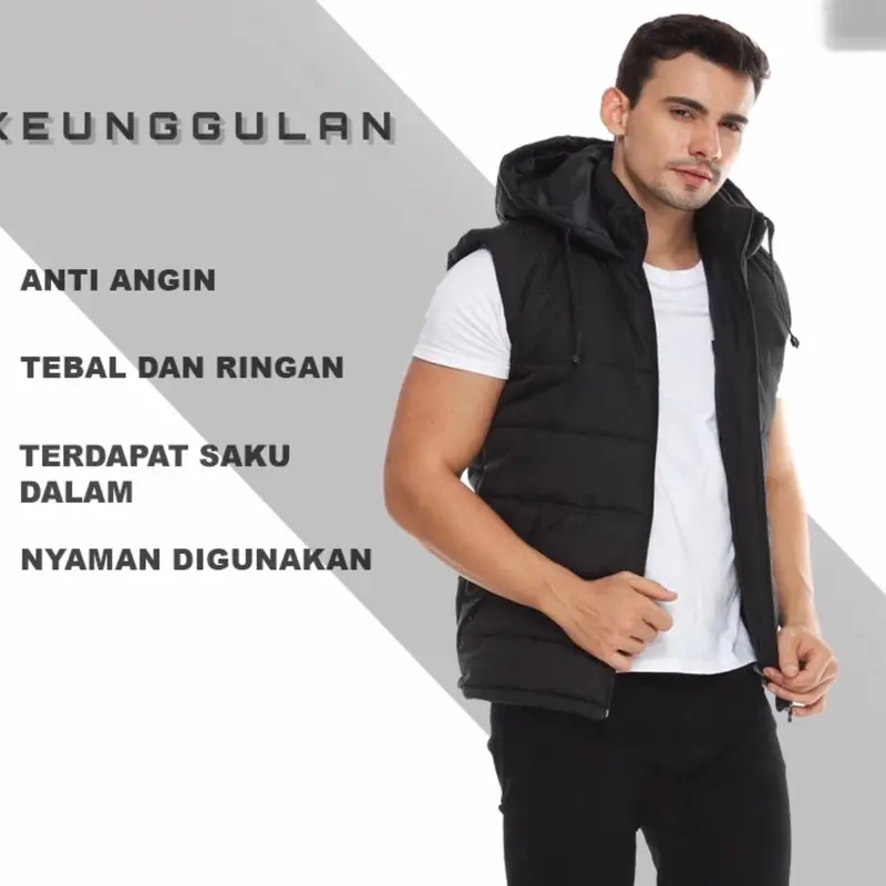 Rompi Pria Wanita Dewasa Polos 1 Warna Garis Hitam Navy Ukuran Size L XL Jaket Jacket Rompi Vest Bodyvest Mantel Motor Biker Bikers Bahan Soft Parasut Despo Dacron Tebal Lembut Pelindung Dada Anti Angin Furing Korea Polos Hitam Keren cuci kering size m bi 1