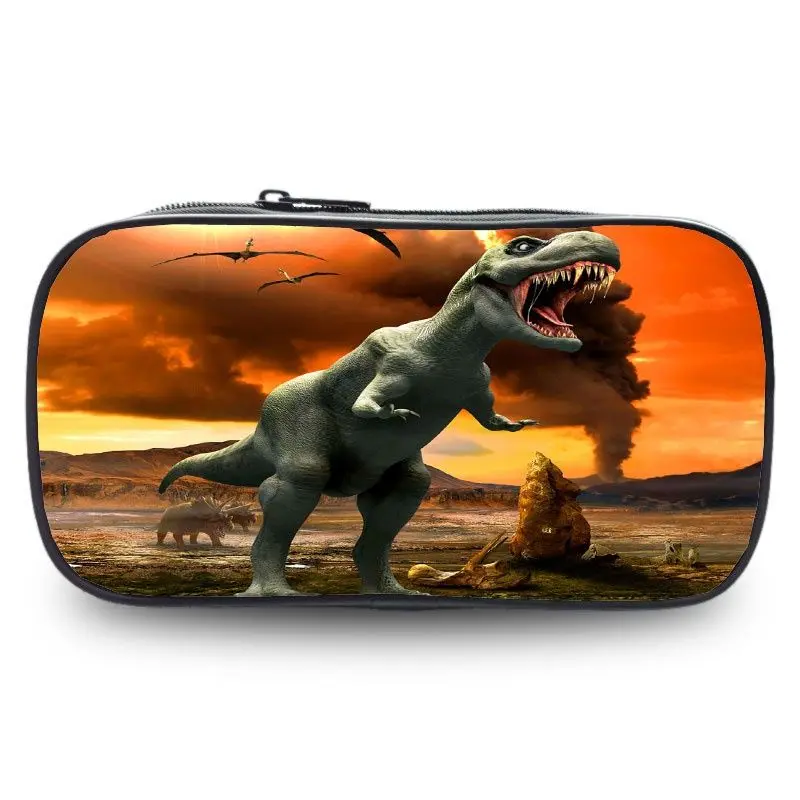 Hộp Đựng Bút Chì Thế Giới Khủng Long, Chủ Đề Jurassic, Thiết Kế Hoạt Hình, Dành Cho Trẻ Em, Đa Năng, Dung Tích Lớn, Túi Văn Phòng Phẩm, Hộp Đựng Đồ
