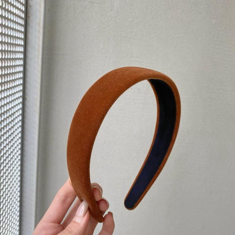 Băng Đô Rộng Vành, Chất Liệu Nhung Hàn Quốc, Đầu Cao Màu Đen, Phong Cách Pháp Tân Cổ Điển, Với Tóc Nén, Thanh Lịch, Dễ Thương, Ngọt Ngào, Thời Trang, Đơn Giản, Thích Hợp Cho Phụ Nữ Women 7