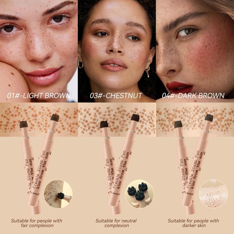 Product Introduction of Natural Simulation Freckle Pen, 1 Count Waterproof Long Lasting Freckle Pen, Quick Drying Freckle Pen, Makeup Tool for Women, Christmas Gift 16