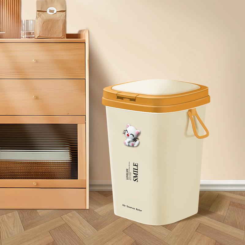 【MADE IN INDONESIA】Starlight Tempat Sampah Tertutup Tong Sampah Dapur Kamar Keranjang Sampah Plastik Serbaguna HSB161