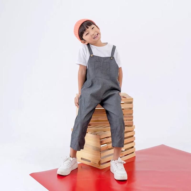 Baju Kodok Anak 10 -13 Tahun Jumpsuit Overall Celana Panjang Low Waist Katun Bunga Fashion Katun 7