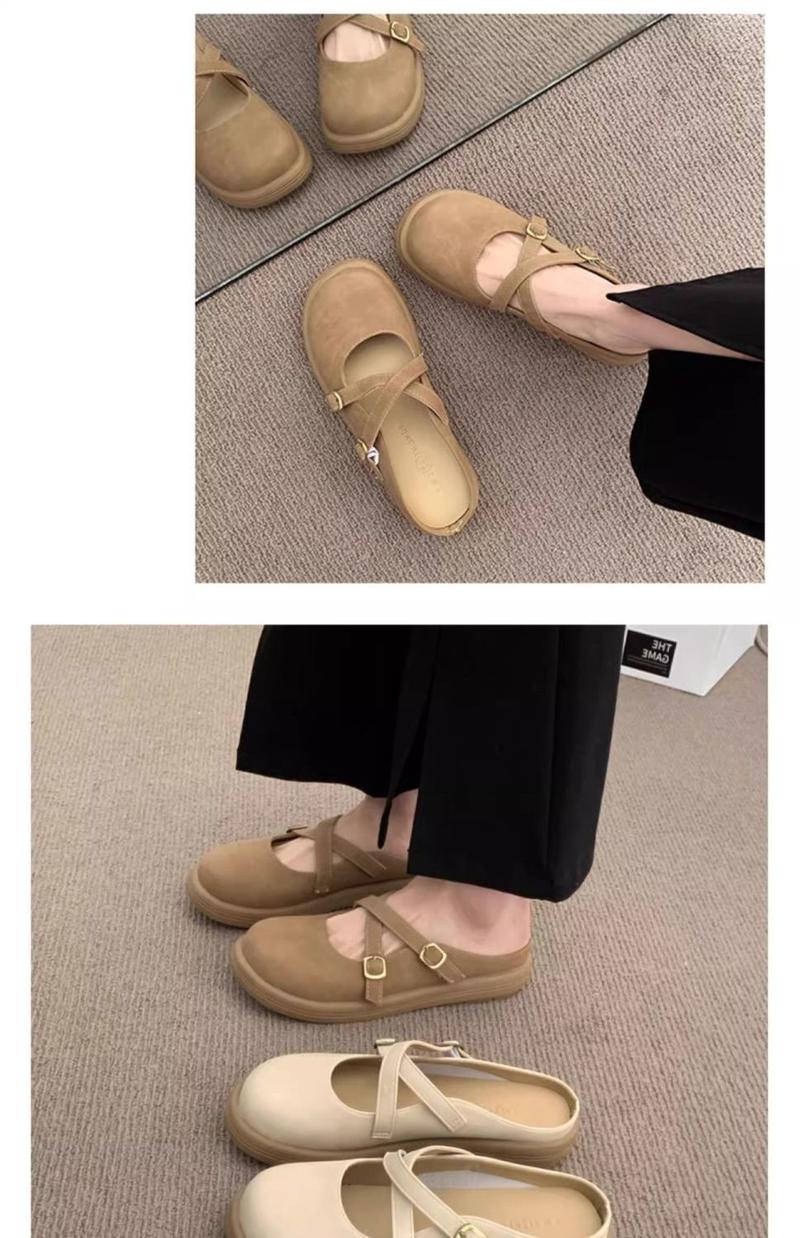 Product Introduction of Half Slippers Women Summer Outdoor Comfortable Flat Shoes College Style Mules Sandals 10