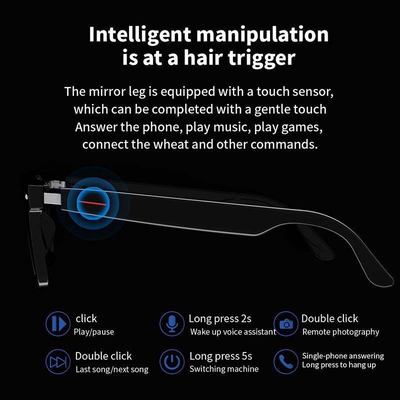New smart wireless bluetooth glasses to listen to music to answer the phone men and women fashion sunglasses sunglasses glasses Wearable