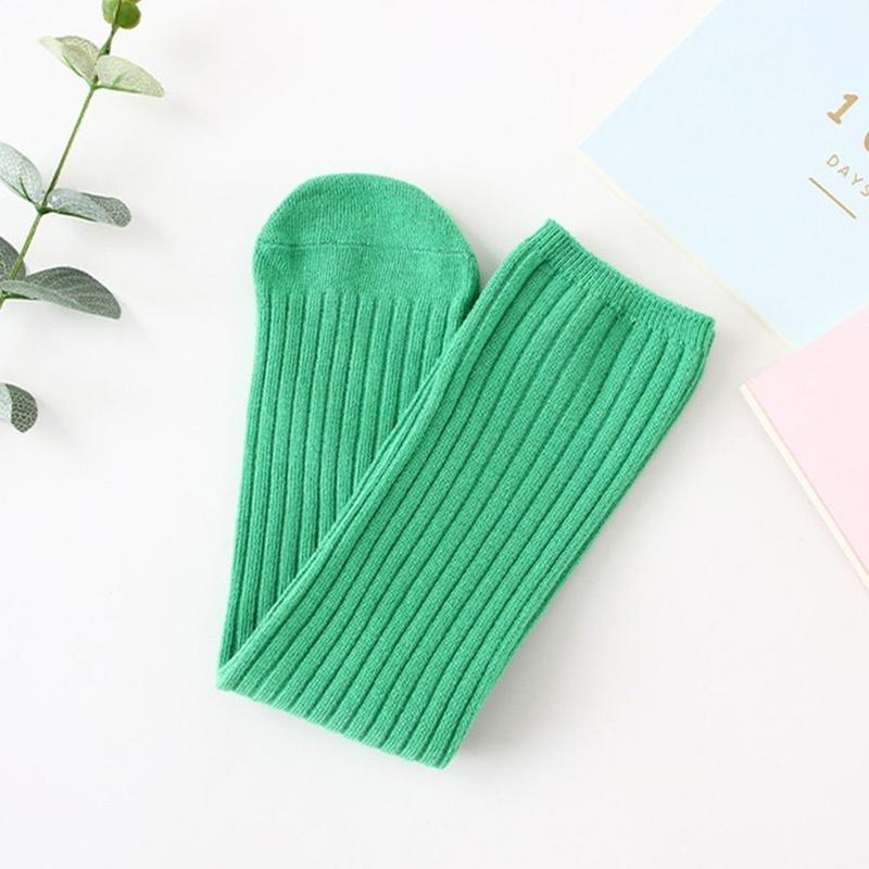 for 3-12Y Infant Candy Color Cute Warmers Socks High Knee Socks Long Leg Kids Stockings 4