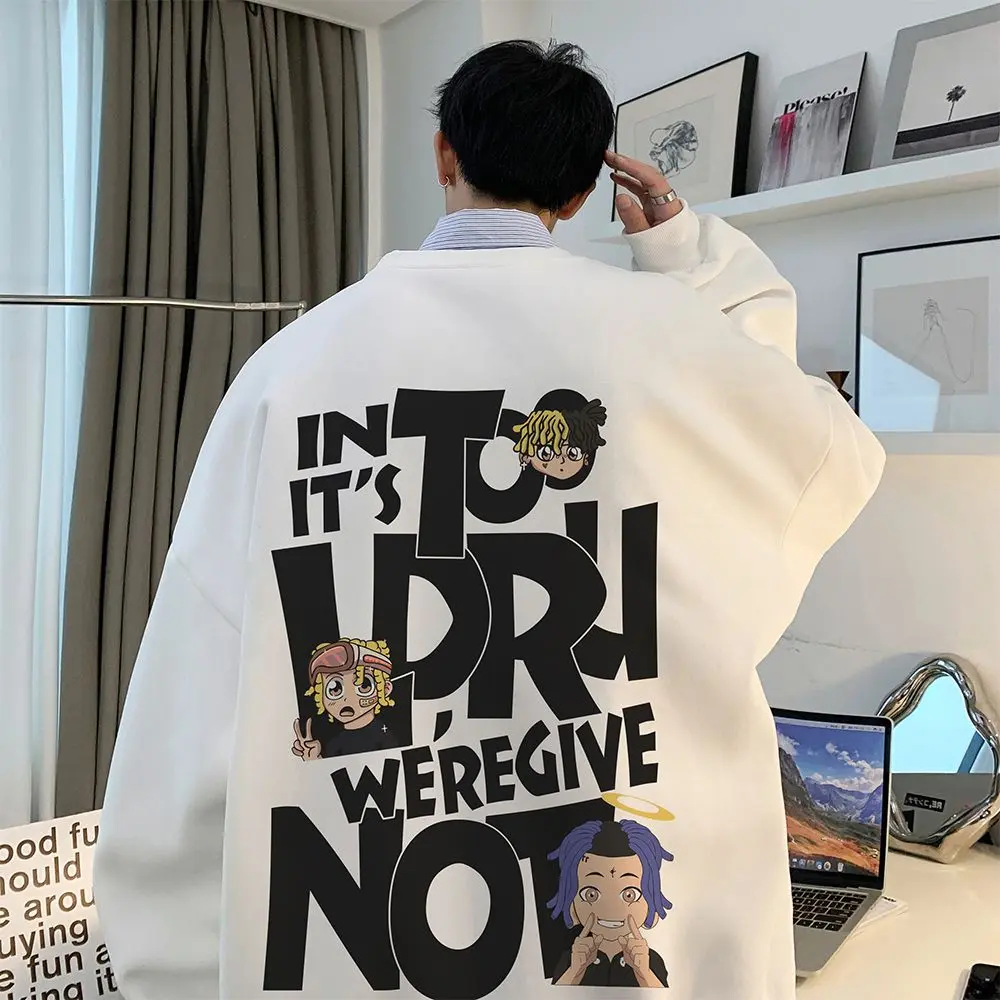 Áo len Hiphop, Thương hiệu Âu Mỹ Hợp Xu hướng cho nam giới, Cổ tròn, Không có mũ trùm đầu, Phong cách Trung Sơn Mỹ Đường phố cao cấp, Thích hợp cho mùa xuân và mùa thu, Áo khoác cặp đôi, Quần áo nam
