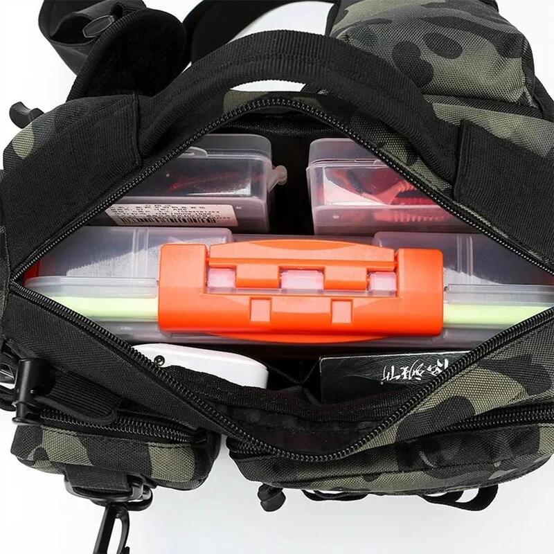 Product Introduction of Outdoor Multifunctional Fishing Bag, Large Capacity Tackle Storage Bag, Fishing Gear Storage Bag, Fishing Accessories Bag 8