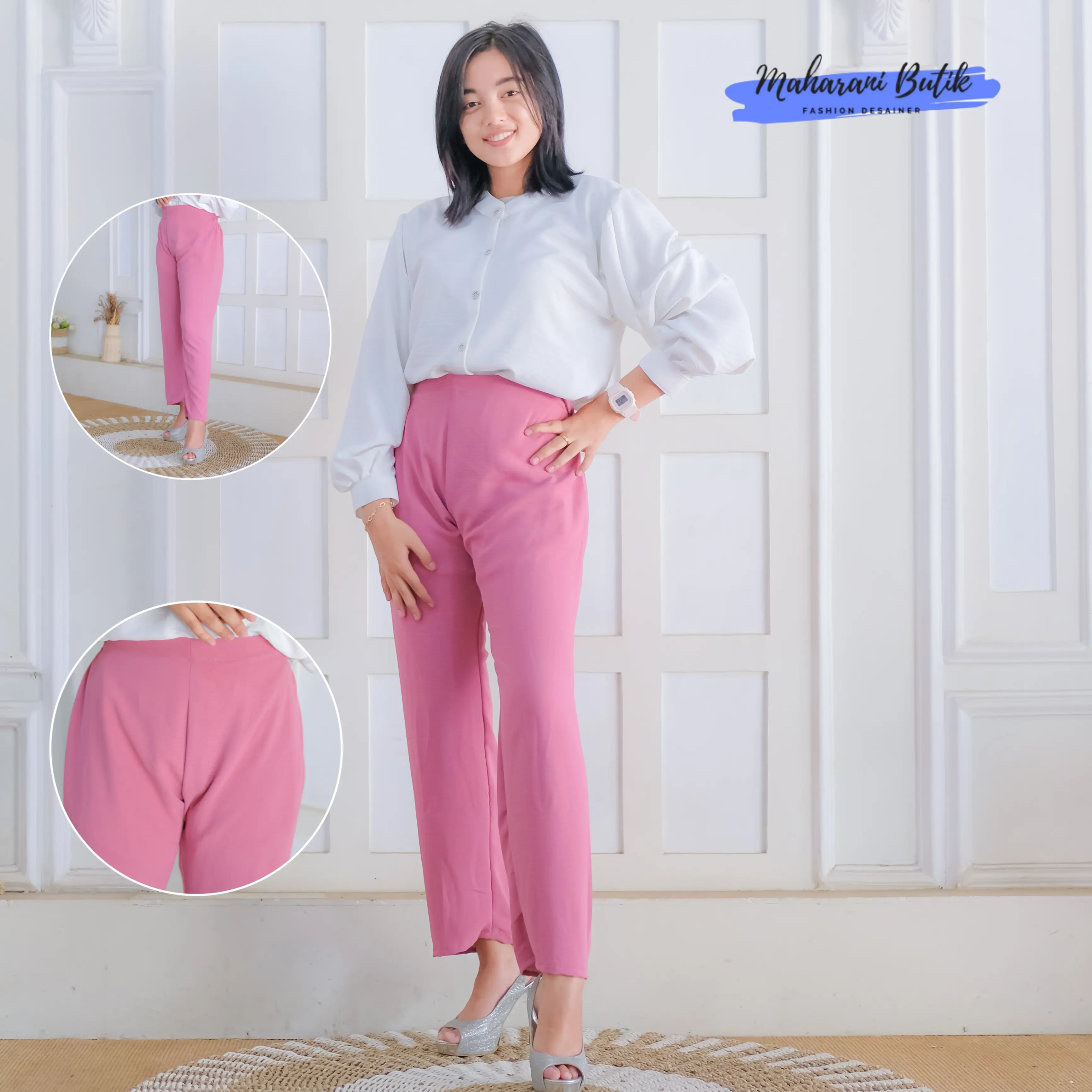 Celana kulot clana panjang bahan cringkle premium outfit wanita fashion cewek COD BAYAR DI TEMPAT