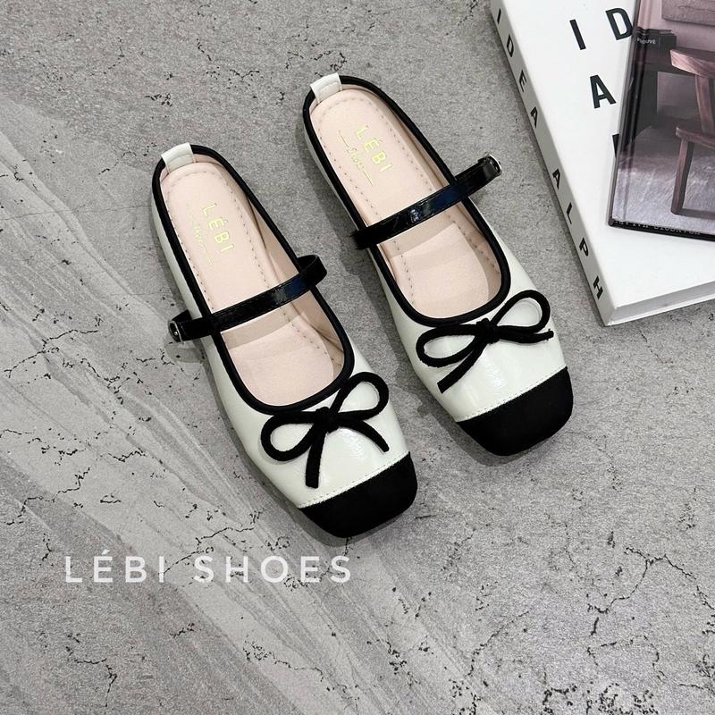 Form hơi nhỏ Sục búp bê pha mũi nơ nhỏ phong cách tiểu thư nữ tính GiàY Women