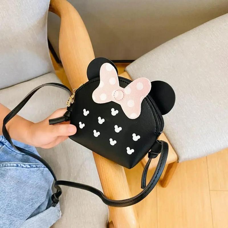 Product Introduction of Cute Princess Girl Coin Purse Crossbody Bag Children's Wallet Coin Bag Cute Cartoon Bow Kids Side Bags Bowknot Shoulder Bag 15