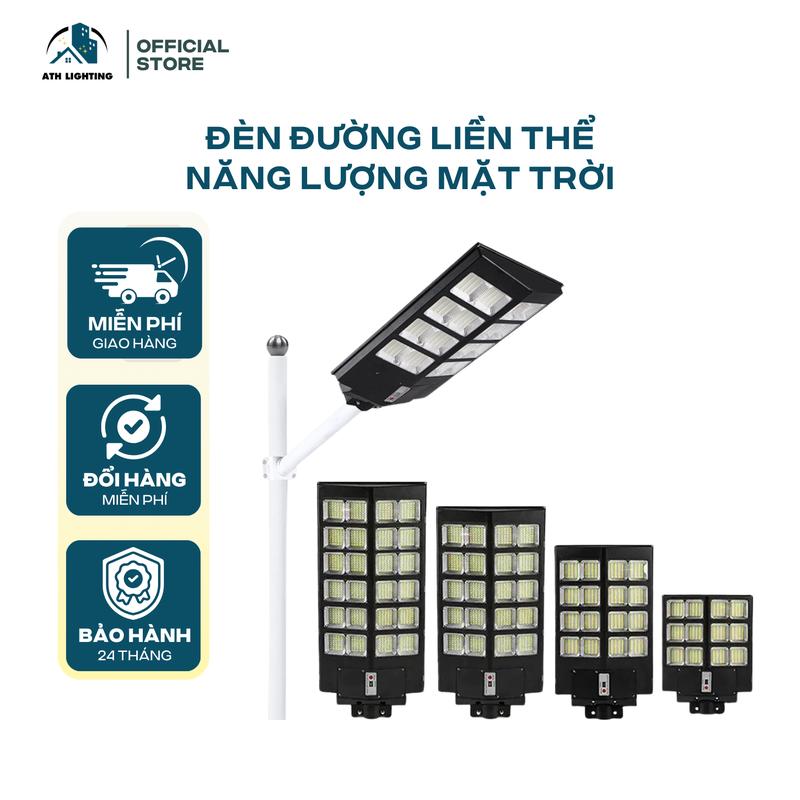Đèn Liền Thể Năng Lượng Mặt Trời 400W-800W, Cảm Biến Chuyển Động, Bảo Hành 2 Năm đèn tường ngoài trời tự động tắt đèn pha kháng nước thông minh kháng nước