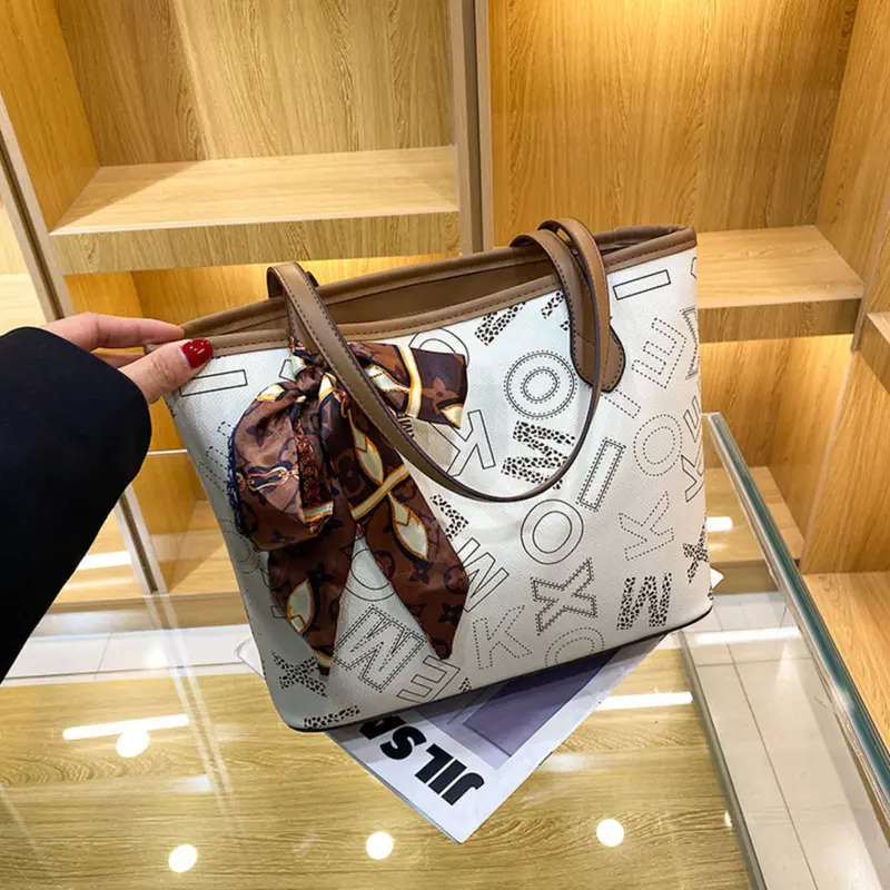 Túi xách nữ, túi tote công sở nữ XOM tặng kèm khăn đi làm đi chơi sang chảnh A377 Bag Đeo Vai 4