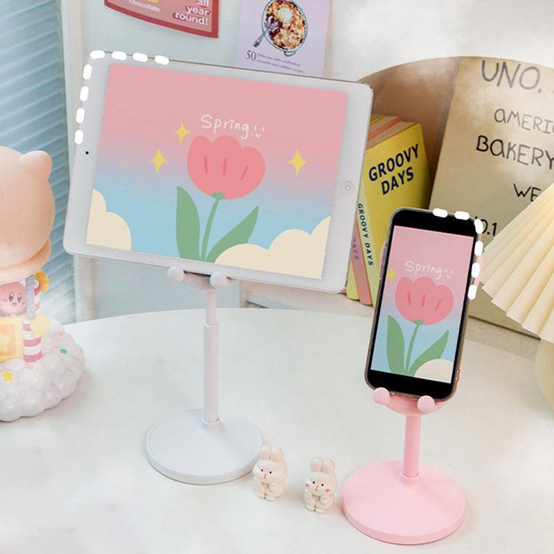  Giá Đỡ Điện Thoại Di Động Hình Thỏ Nhỏ Có Thể Nâng Lên Và Điều Chỉnh Để Bàn Cho Học Sinh Lười Biếng Để Chụp Ảnh Tự Sướng Tại Nhà Kệ Hỗ Trợ Trực Tiếp 
