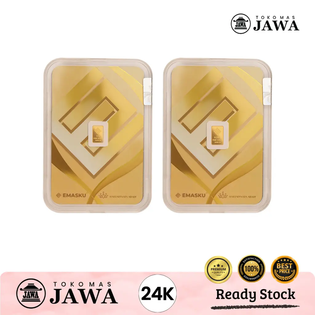 LM Emasku Hartadinatta Mini Gold 0.1-0.25gr Kadar 24 Karat Toko Mas Jawa