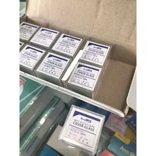 Kaca Penutup Mikroskop 24 x 24mm Cover Microscope Deck Glass|Isolab 2