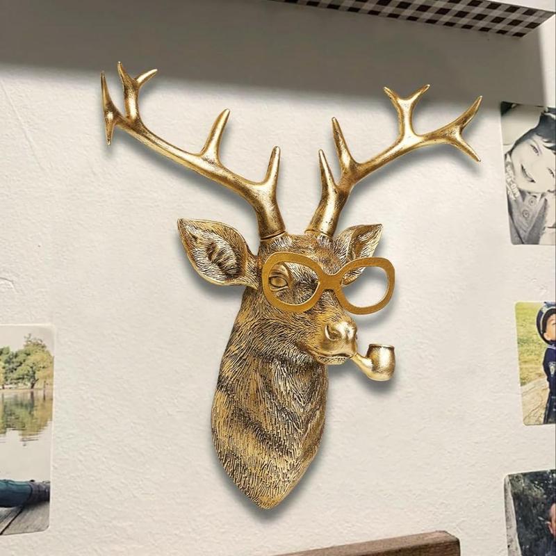 Product Introduction of Animal Head Design Wall Decor, 1pc Modern Wall Art, Wall Mounted Decor for Home Living Room Bedroom Office 7