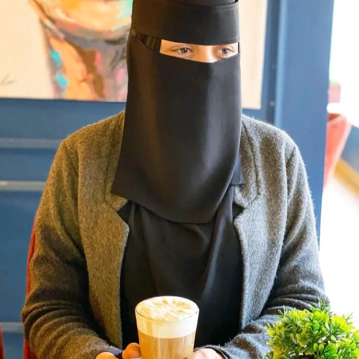 niqab bandana pendek saudi uk 25cm