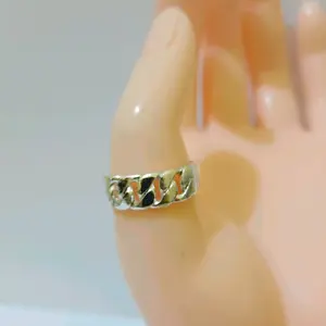 Cincin rantai lapis perak perhiasan Perempuan