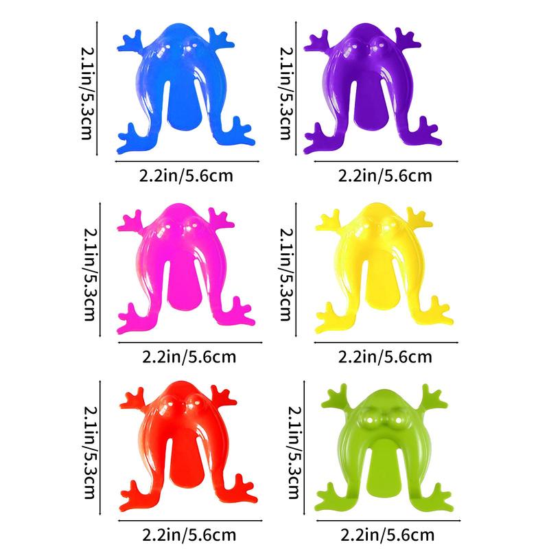 Random Color Frog Design Jumping Frog Toy, Cute Animal Design Stress Relief Toy.Creative Children's Tabletop Game 2