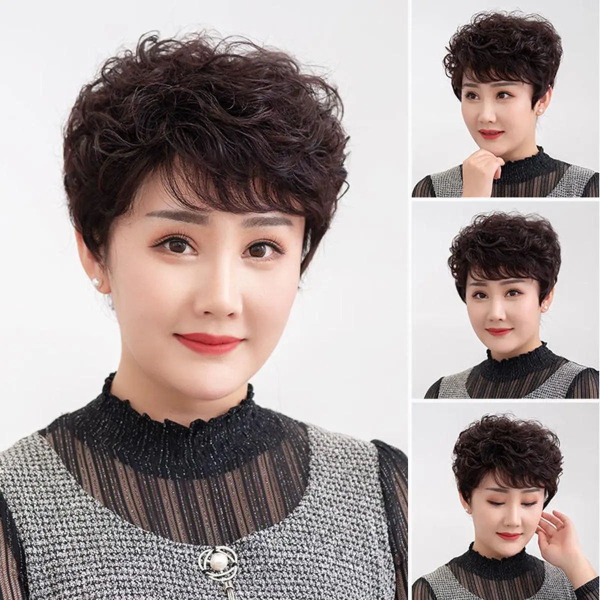Real Human Hair Long Hair Topper - Breathable Clip-in Piece for Short Curly Wigs - Daily Use, Wavy Style #RealHair #HairTopper #HumanHairWig #ClipInHairpiece