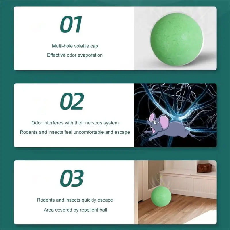 Bóng Máy Đuổi Chuột, Dầu Bạc Hà, Để Đuổi Chuột, Có Sẵn Trong 5 / 10 / 20 Cái, Được Làm Bằng Chiết Xuất Bạc Hà, Thích Hợp Để Kiểm Soát Chuột, Đuổi Chuột 5