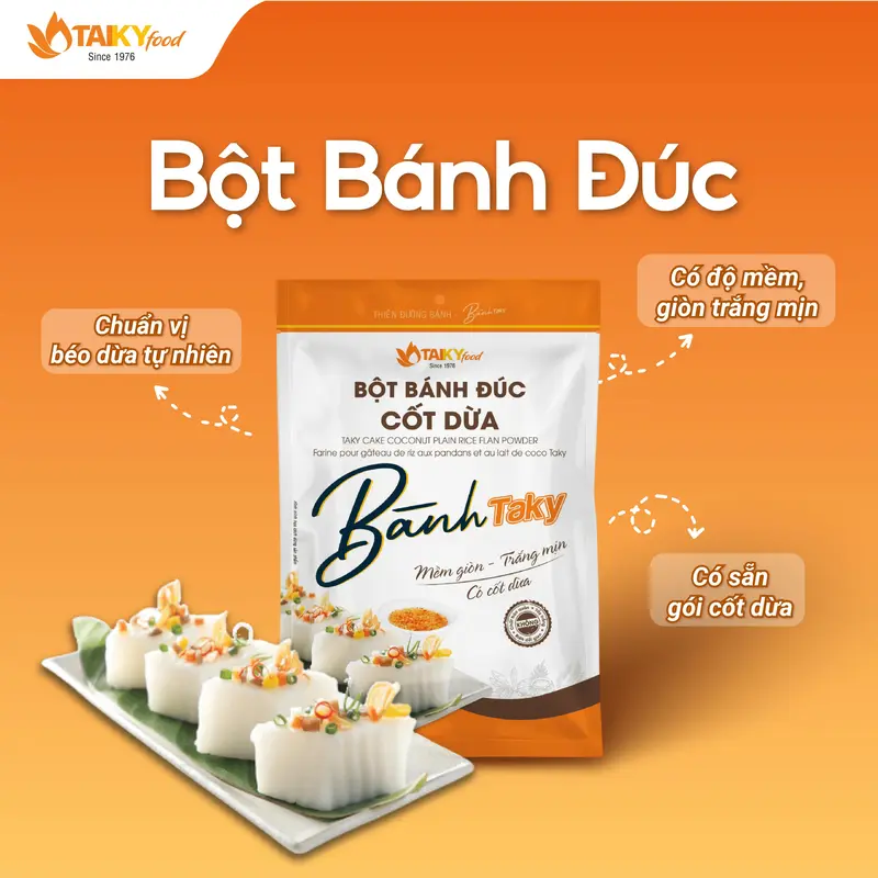 Bột bánh đúc cốt dừa pha sẵn Tài Ký 250g có sẵn gói cốt dừa  – Hàng chính hãng 1