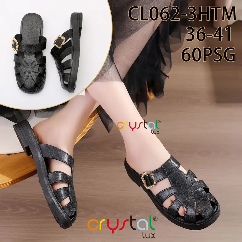 Sepatu Wanita Mule Motif Tali Gladiator Sepatu Sandal Wanita Bustong | Sendal Sepatu Gladiator Manik |CL062-3 1