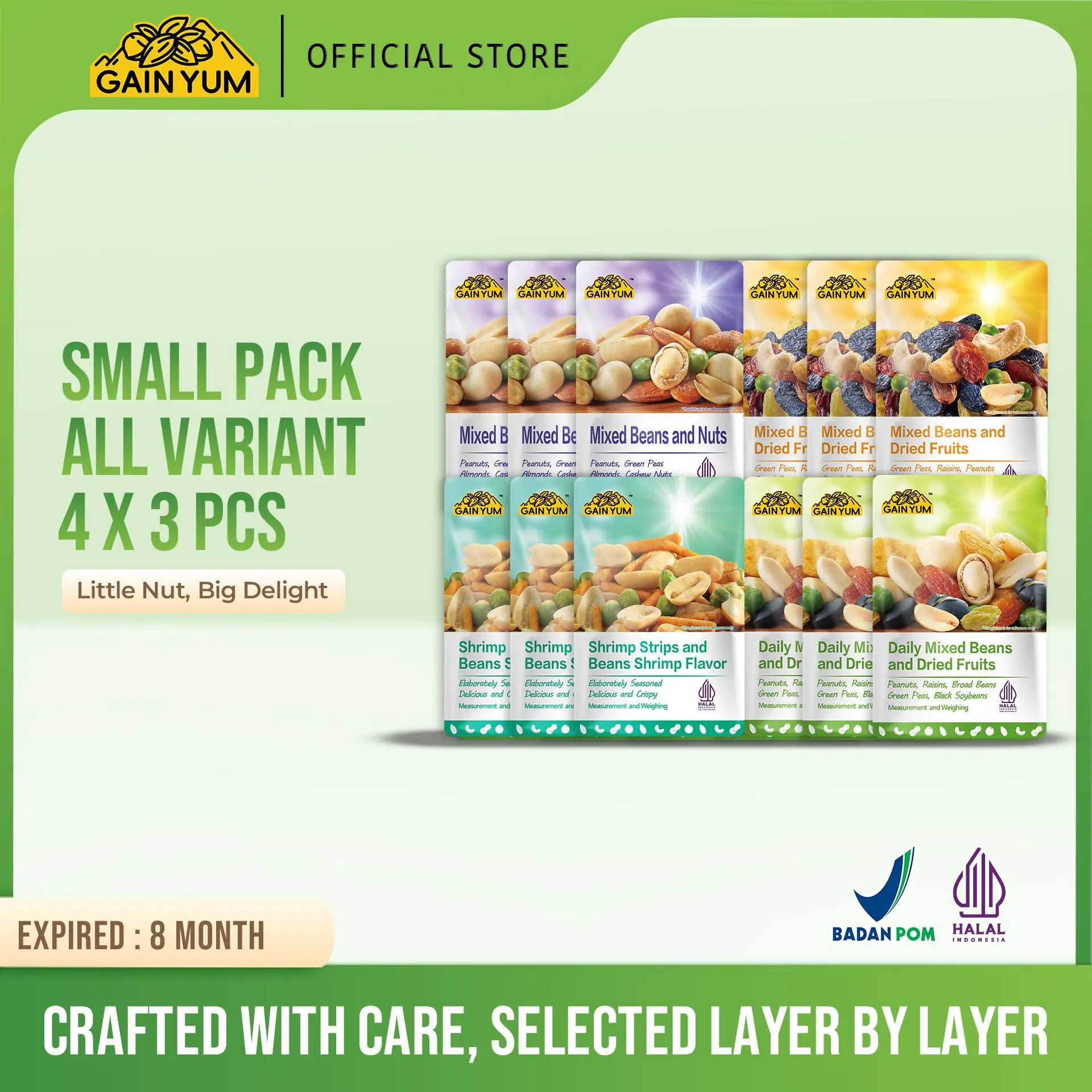 GainYum - Mixed Beans All Varian SMALL PACK