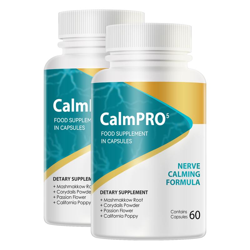 Calmpro5 Calm-pro5 Nerve Capsules, 120 Count Calm-pro 5 Natural L-theanine ...