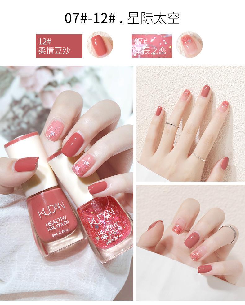 Product Introduction of Sơn Móng Tay Không Nướng, Nhanh Khô, Lâu Trôi, Không Lột, Không Thấm Nước, Màu Trắng, Không Rách 13