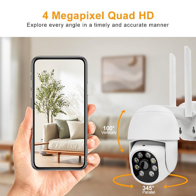 Product Introduction of 2.4GHz WiFi Camera, Plug and Play Security Camera, Outdoor & Indoor Camera with Dual-way Audio Dialogue, Suitable for Youth and Pet Safety 5