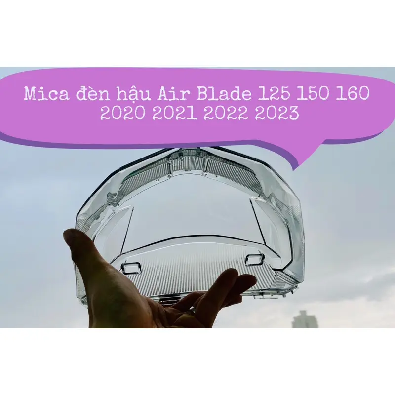 Mica Kính Đèn Hậu ( Đèn Lái Sau ) xe máy Honda AB Air Blade 125 150 160 - 2020 2021 2022 2023 ( Màu Khói ) Phụ Kiện Phụ Tùng