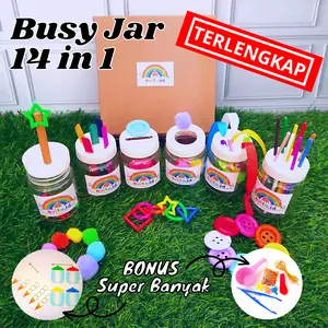 Busy Jar 14 in 1 Mainan Montessori Busy Jar edukasi
