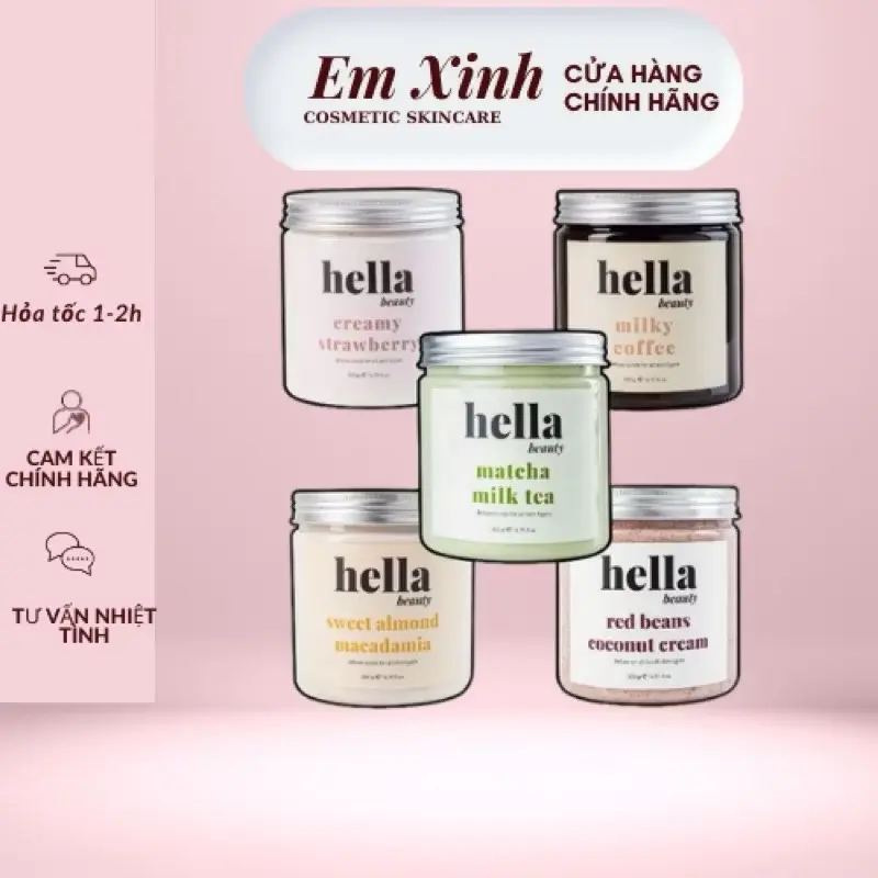 Tẩy da chết hella , tẩy tế bào chết hella đủ mùi vị