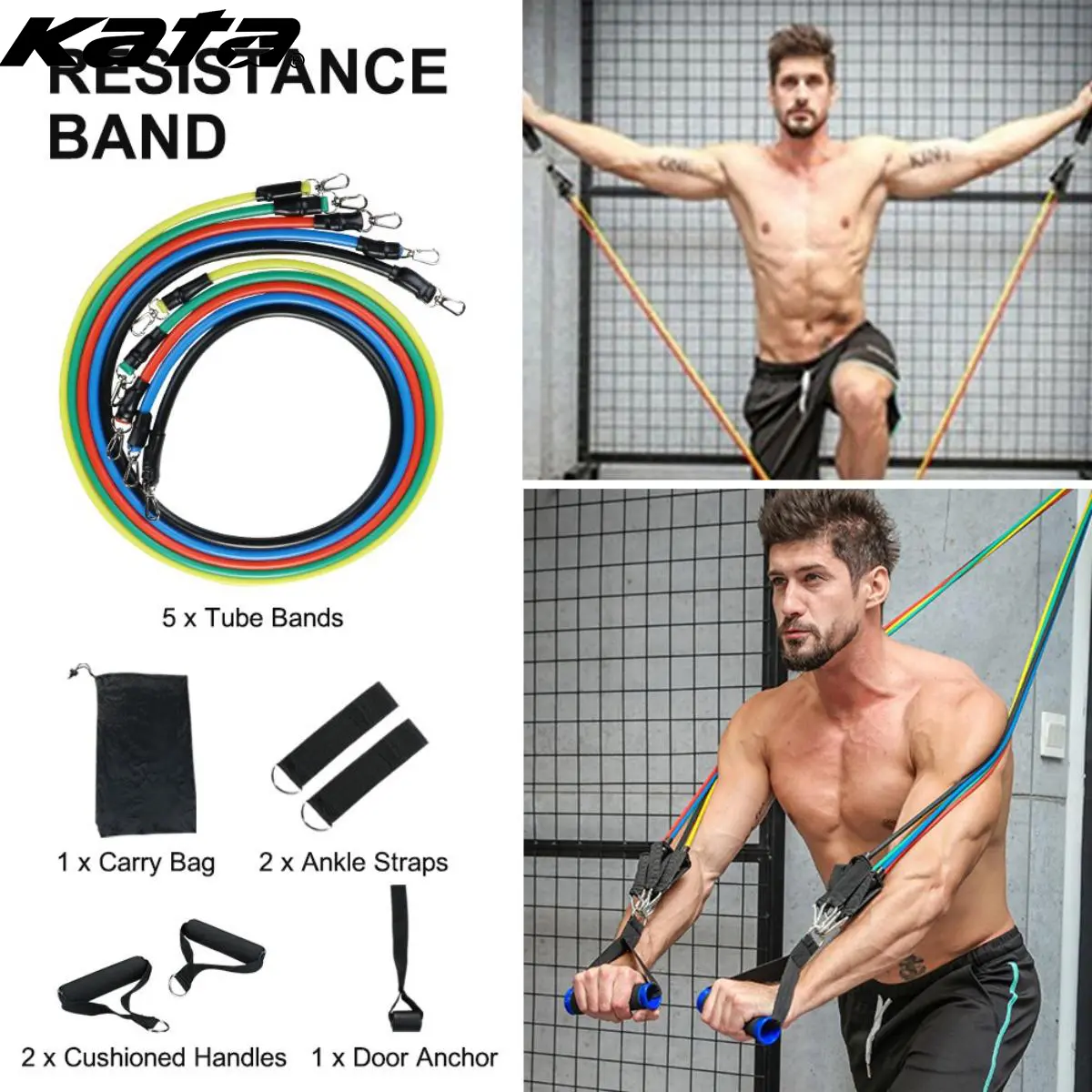 Yoga and fitness band Combo Pack Buy STRAUSS Yoga Combo Kit: Essentials for Yoga Practice  main image 3