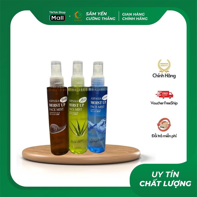  Xịt Khoáng Dưỡng Da Aspa - Collagen Skincare Dưỡng Ẩm Da 