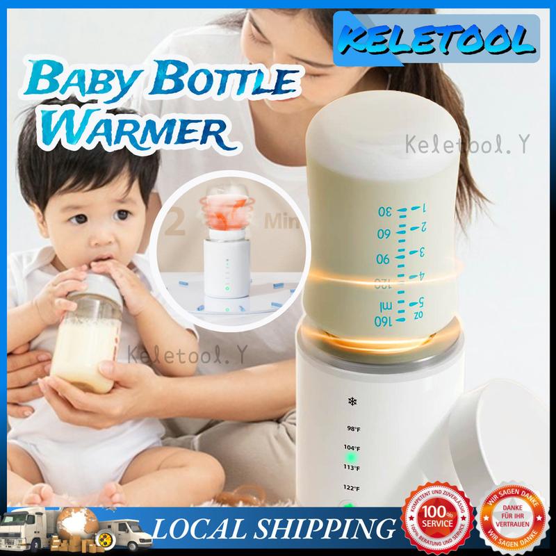 Product Introduction of LOCAL SHIPPING Universal Baby Milk Bottle Warmer Wireless Milk Heater Heating Breastmilk Thermostat Warm Infant Feeding Bottles Travel Chargeable Portable 0