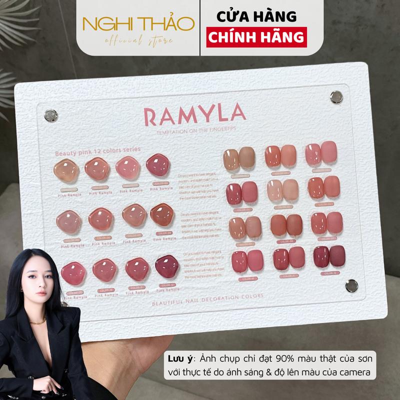 Set sơn gel thạch đục hồng RAMYLA 12 màu