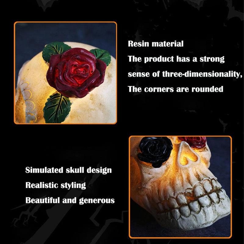 Solar Powered Skull Head Design Hanging Light, Halloween Hanging Light, Halloween Decoration Light for Garden, Yard, Lawn, Desktop, Pond, Balcony, Ornaments 3