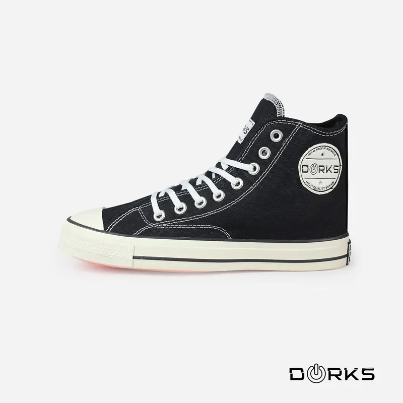 Dorks Back To School High Black - Sepatu Sneakers Casual Pria Wanita Original kerja shoes 2
