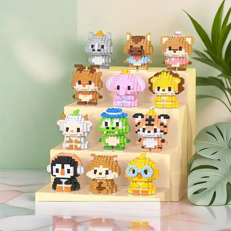 BRICKS NANO BLOCKS MAINAN EDUKASI MINI BLOCKS ANIMALS MAKE A WISE LIFE 5