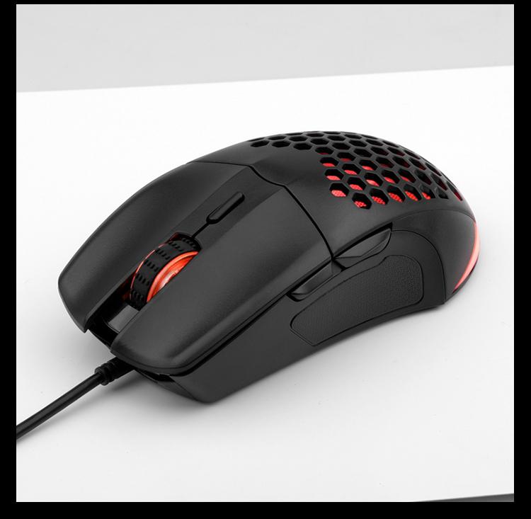 INPLAY M066 RGB Lightweight Mouse Hollow Luminous Gaming Mouse For ...