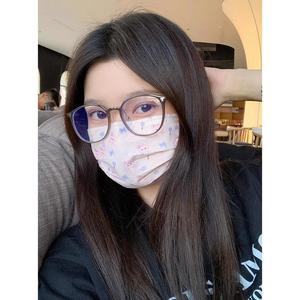 Kính Chống Ánh Sáng Màu Xanh Dương, Thời Trang, Màu Trơn Thích Hợp Cho Trà Lạnh, Gương Không Theo Quy Định Hình Bầu Dục, Hoàn Thiện Cho Học Sinh, Thích Hợp Cho Kính Cận Thị