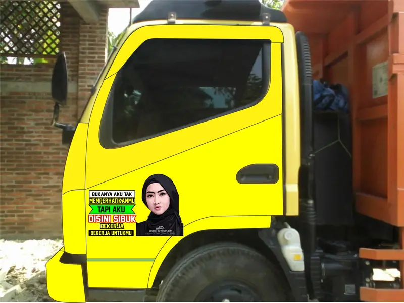 Stiker Transparan kata kata kaca mobil , sticker kata kata, setiker bodi mobil, stiker pintu mobil 4