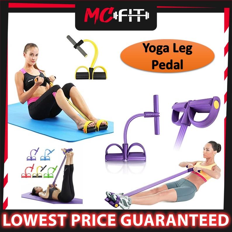 MCFIT Sit Up Resistance Band Yoga Rope Warbase Pull Elastic Exercise Body Fitness Equipment Home Gym Workout Pedal Bands Blue Outdoor Pink Purple