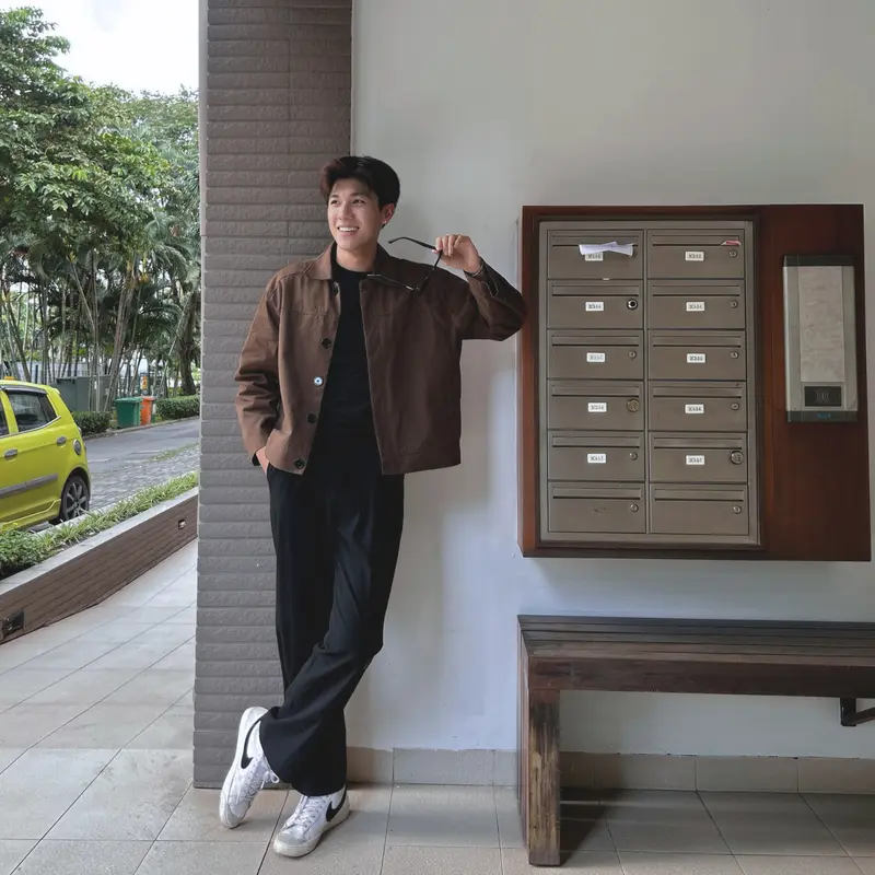 Áo Khoác Kaki Có Cúc GODMOTHER Kaki Jacket Form Crop Lửng Nam Nữ Cổ Bẻ Phong Cách Thanh Lịch Thoải Mái Menswear 5